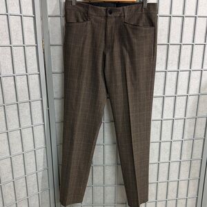 Tristan Brown Plaid Men's Dress Pants, Size 30